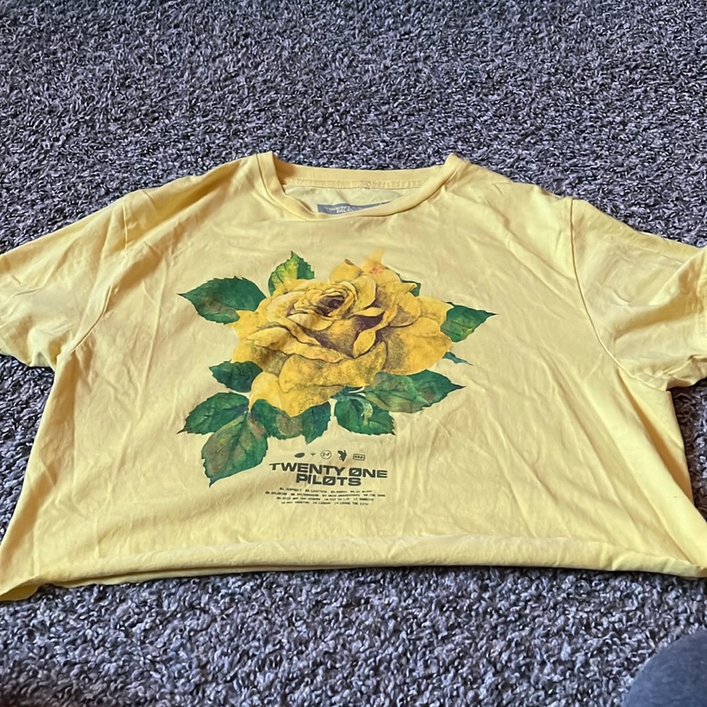 twenty one pilots cropped t shirt size large